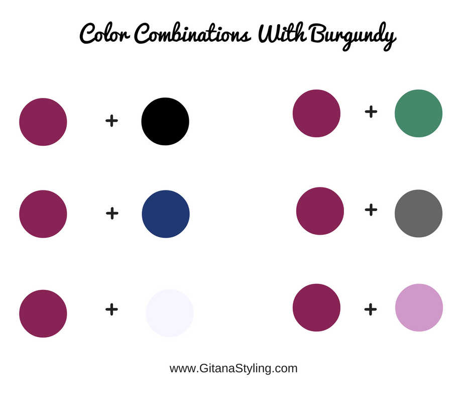 Color Combinations with burgundy